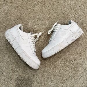 Nike Women’s Air Force 1 AF1 White Sneakers CK6649-100 US Women’s Size 10